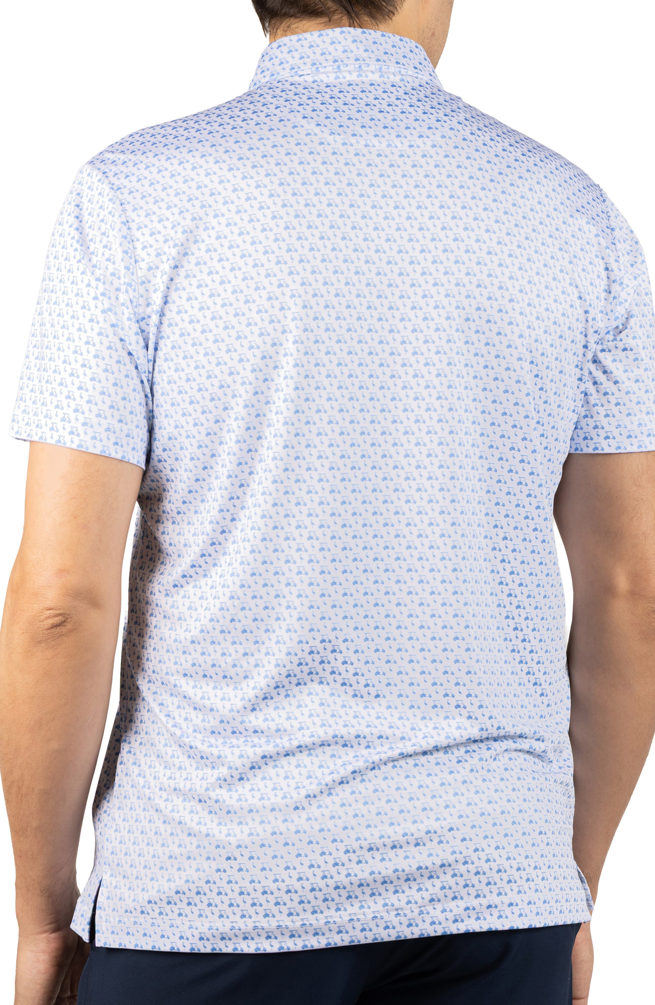 Carts & Byrd Print Performance Polo - image 2