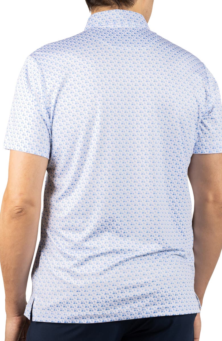 TailorByrd Carts & Byrd Print Performance Polo, Alternate, color, White