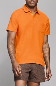 Billy Reid Pensacola Pima Cotton Piqué Pocket Polo