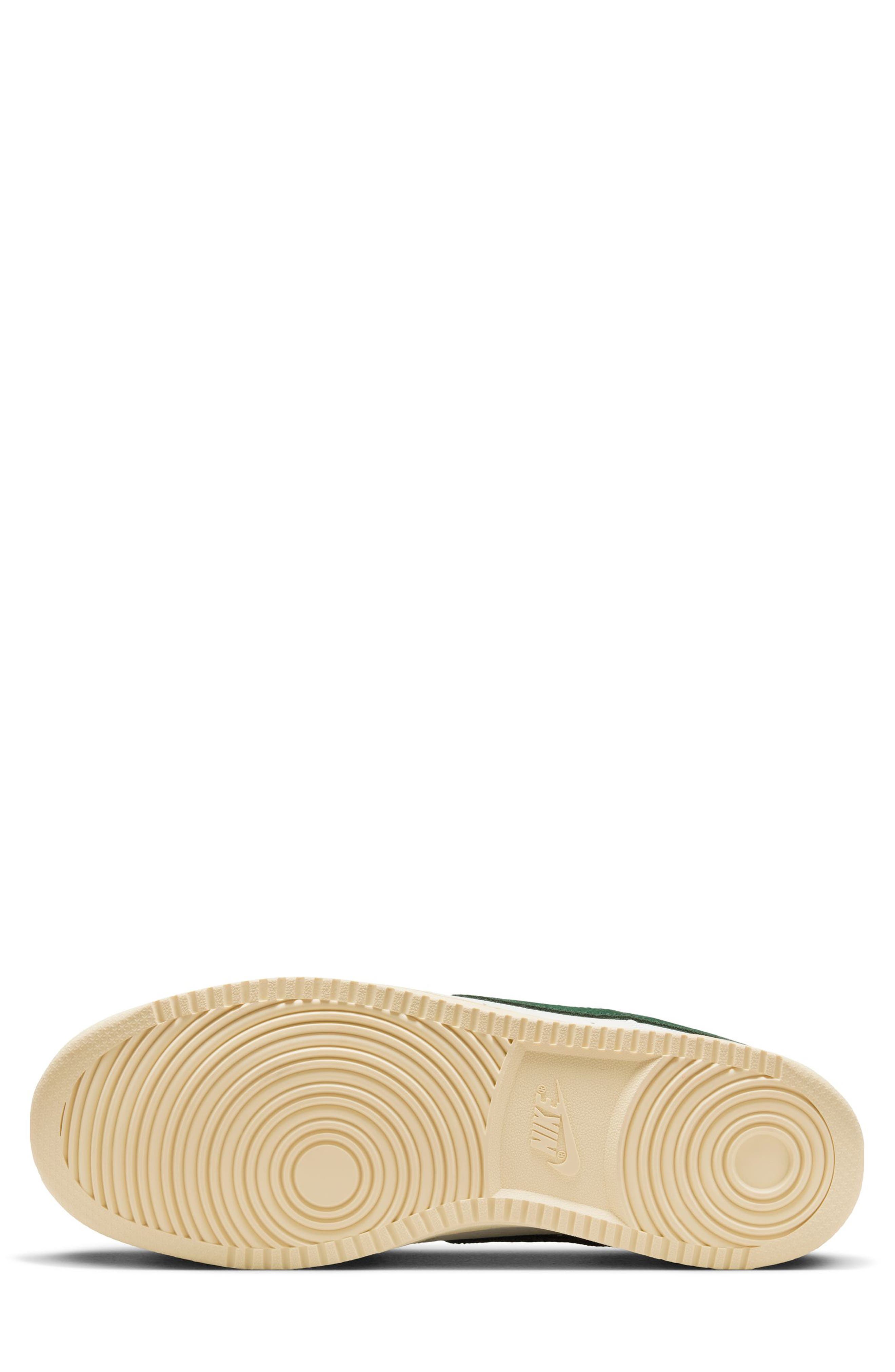 Nike Court Vision Low Sneaker, Alternate, color, Sail/ Pro Green/ Picante Red