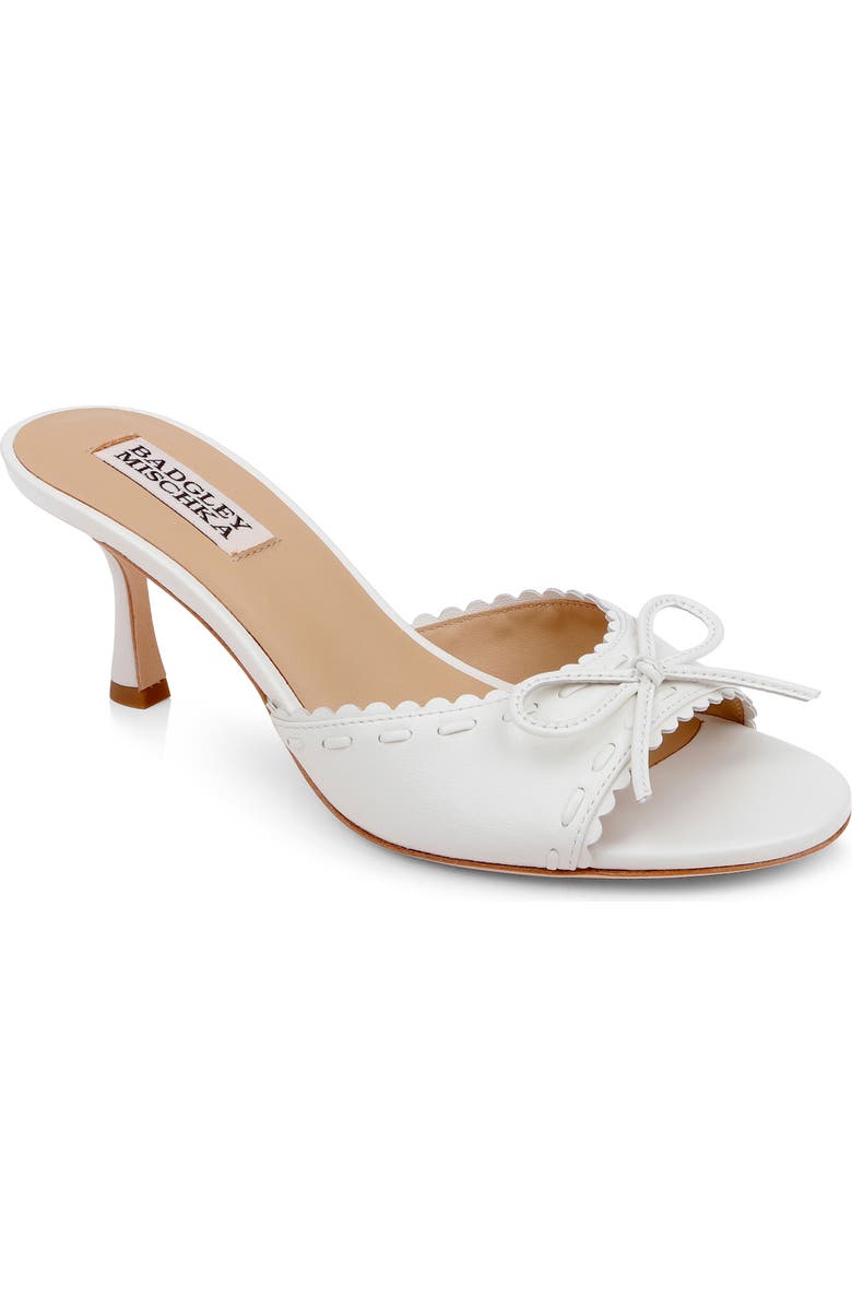 Badgley Mischka Collection Yaritza Sandal, Main, color, White Leather
