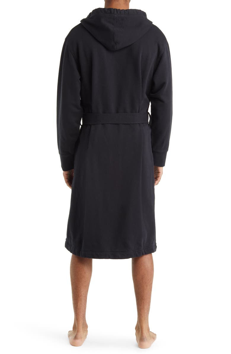 L.L.Bean Rugby Flannel Lined Hooded Robe, Alternate, color, 