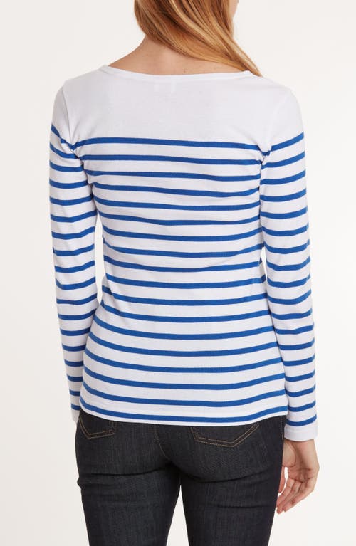 Cache Coeur Benodet Maternity And Nursing Sailor Shirt In Blue