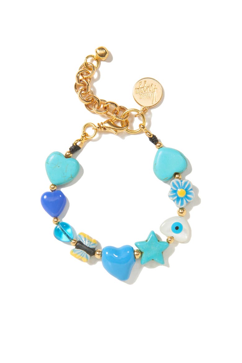 Icy Heart Bracelet, Main, color, Blue