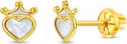 In Season Jewelry 14k Mother of Pearl Princess Heart