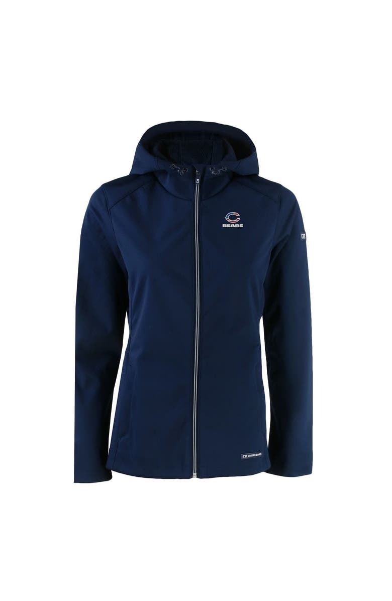 Cutter & Buck Women's  Cutter & Buck  Blue Chicago Bears  Americana Evoke Eco Softshell Recycled Full-Zip Jacket, Alternate, color, 