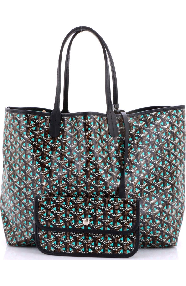 Pre-Owned Goyard Saint Louis Tote Claire Voie Coated Canvas PM, Alternate, color, Green