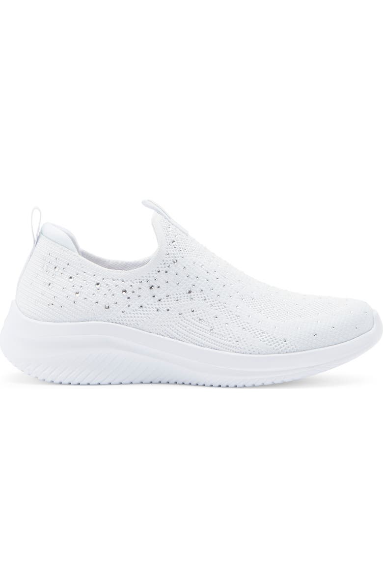 SKECHERS Ultra Flex 3.0 Glam Night Slip-On Sneaker, Alternate, color, White