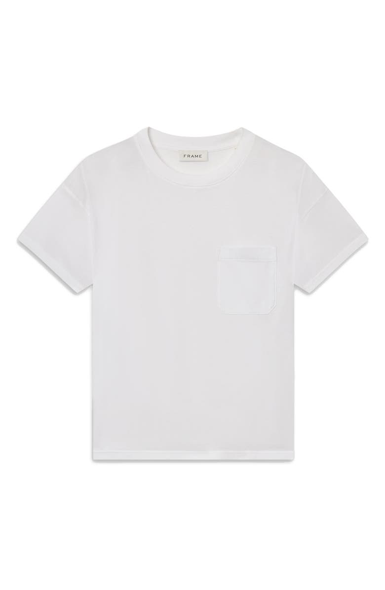 FRAME Relaxed Pima Cotton Pocket T-Shirt, Alternate, color, White
