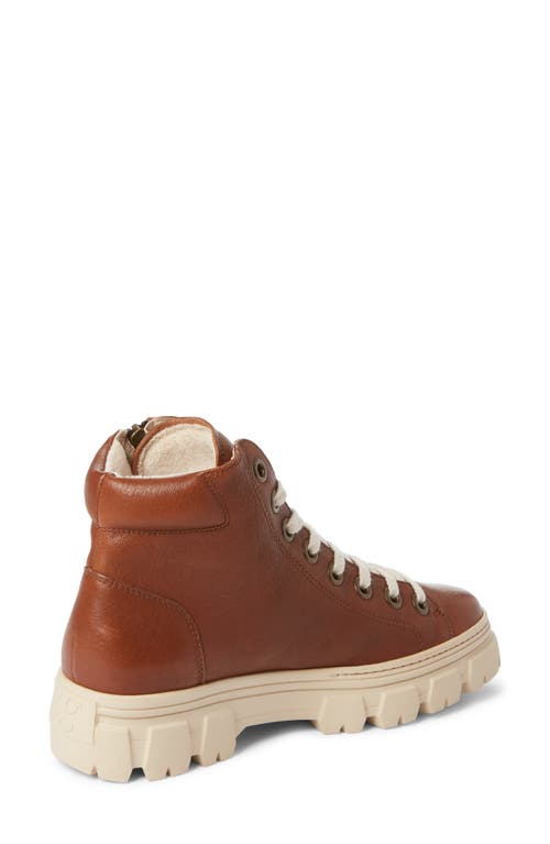 Paul Green Novie Lace-up Bootie In Brown