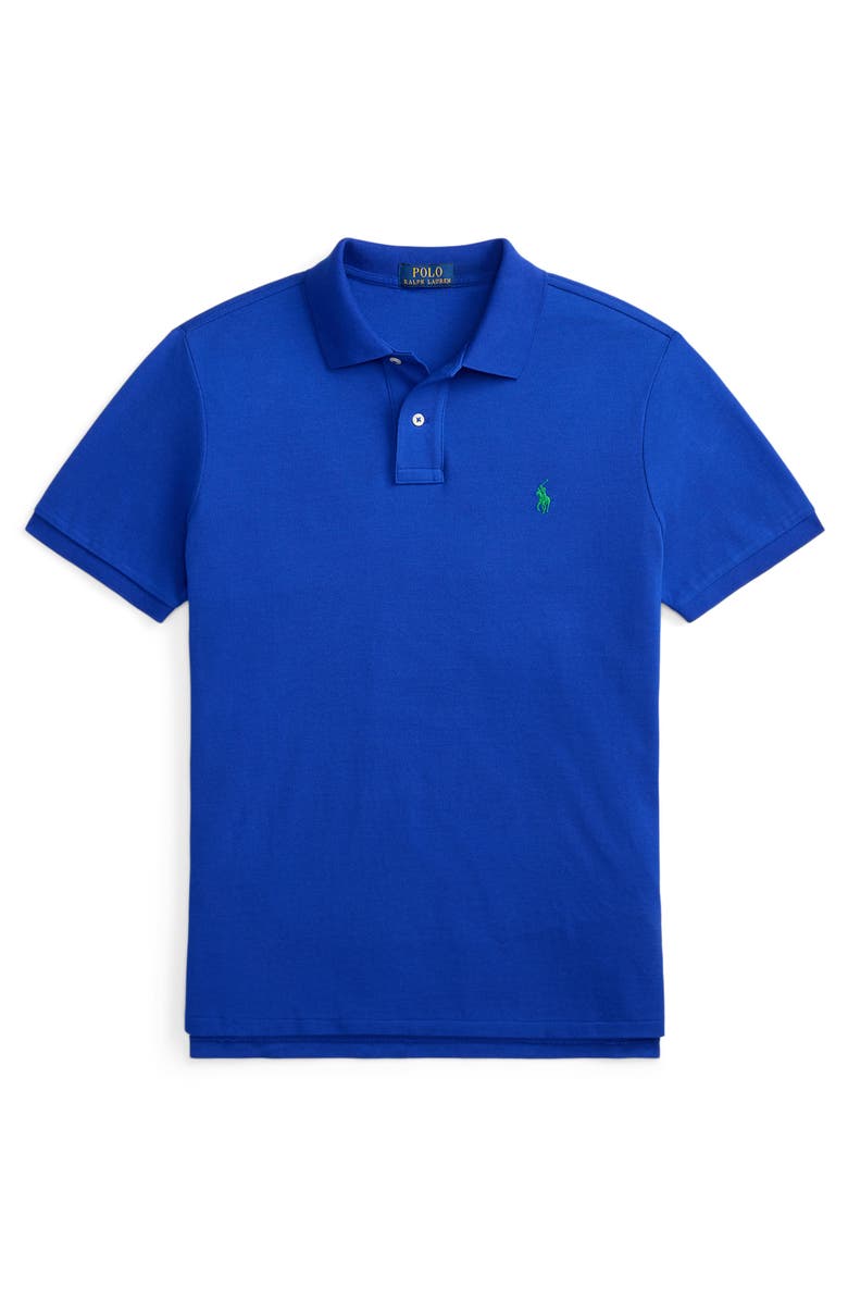 Polo Ralph Lauren The Iconic Cotton Piqué Polo, Alternate, color, Pacific Royal