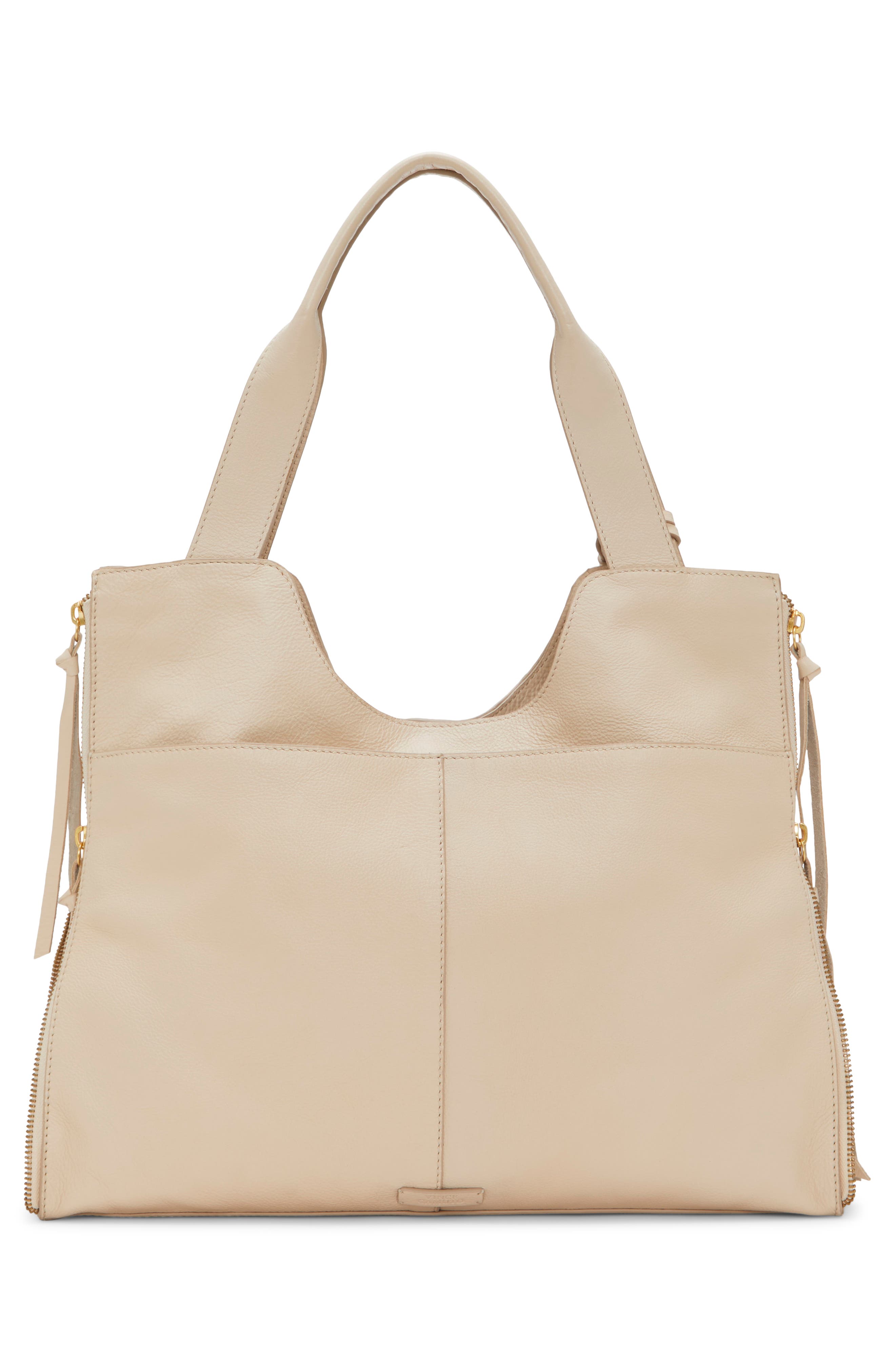 Vince Camuto Corla Leather Tote, Alternate, color, Light Beige