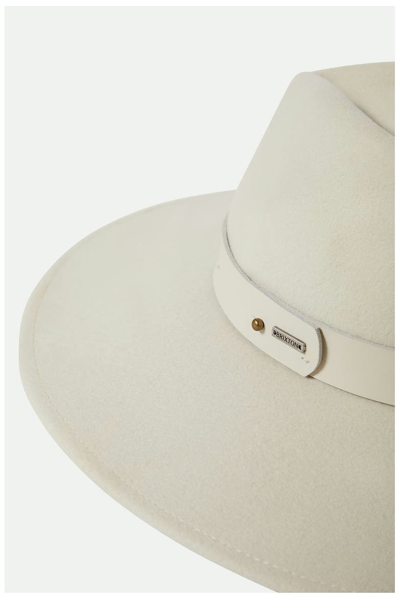 Eleanor Packable Wool Felt Hat, Alternate, color, OFF WHITE