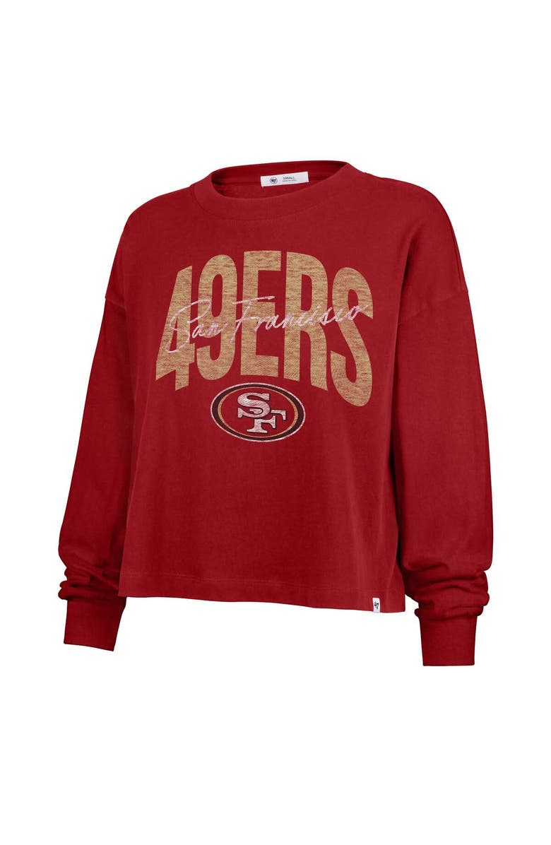 '47 Women's '47 Scarlet San Francisco 49ers Muse Sydney Long Sleeve T-Shirt, Alternate, color, Scarlet