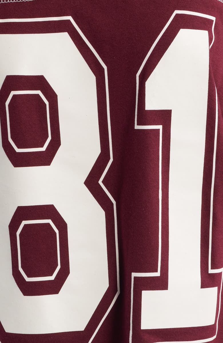 Vinyl Icons New York Cotton Graphic Football T-Shirt, Alternate, color, Red