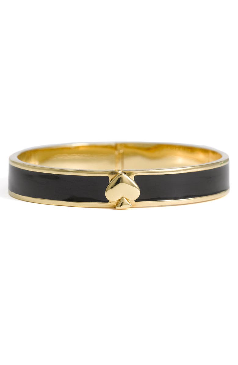 Kate Spade New York 'spade' hinged bangle, Main, color,