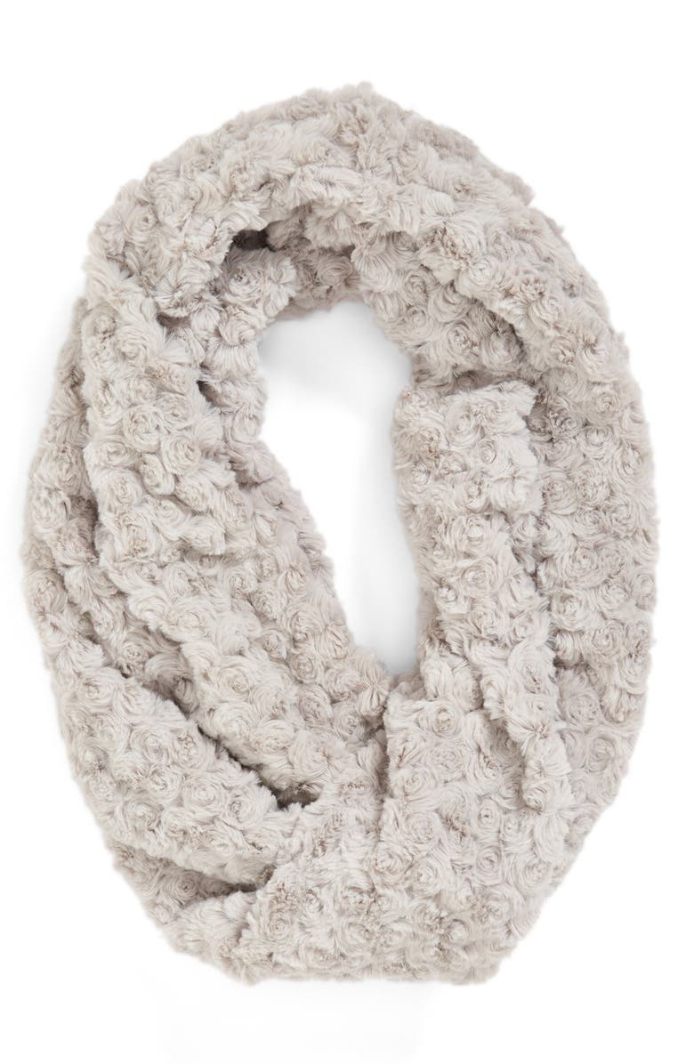 BP. Faux Fur Infinity Scarf, Main, color,