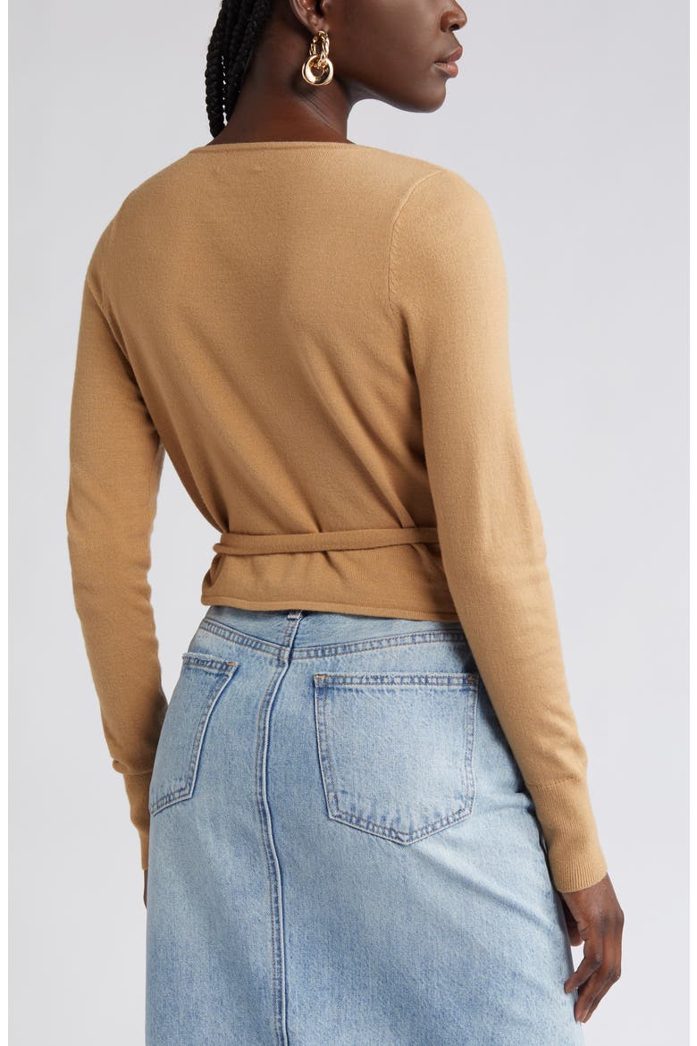 Wrap Sweater, Alternate, color, TAN CARTOUCHE