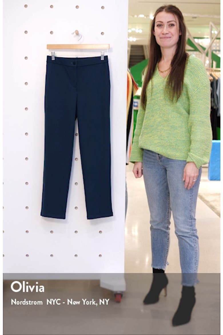 Slouchy Tencel® Lyocell Blend Ankle Pants video