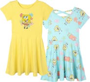 SpongeBob SquarePants 2-Pack Skater Dresses