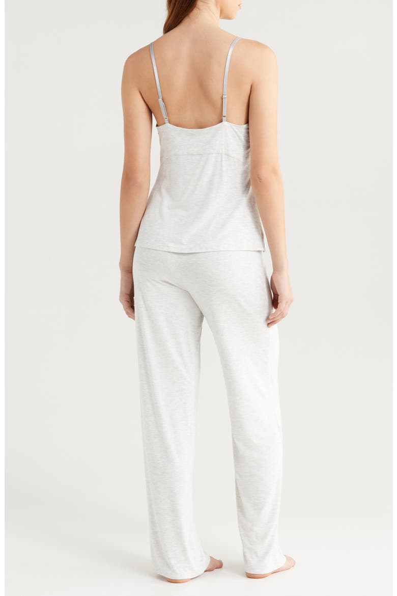 Essentials Lace Trim Jersey Pajamas, Alternate, color, LHG