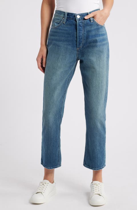 Billy High Waist Ankle Straight Leg Jeans (The Roxy)