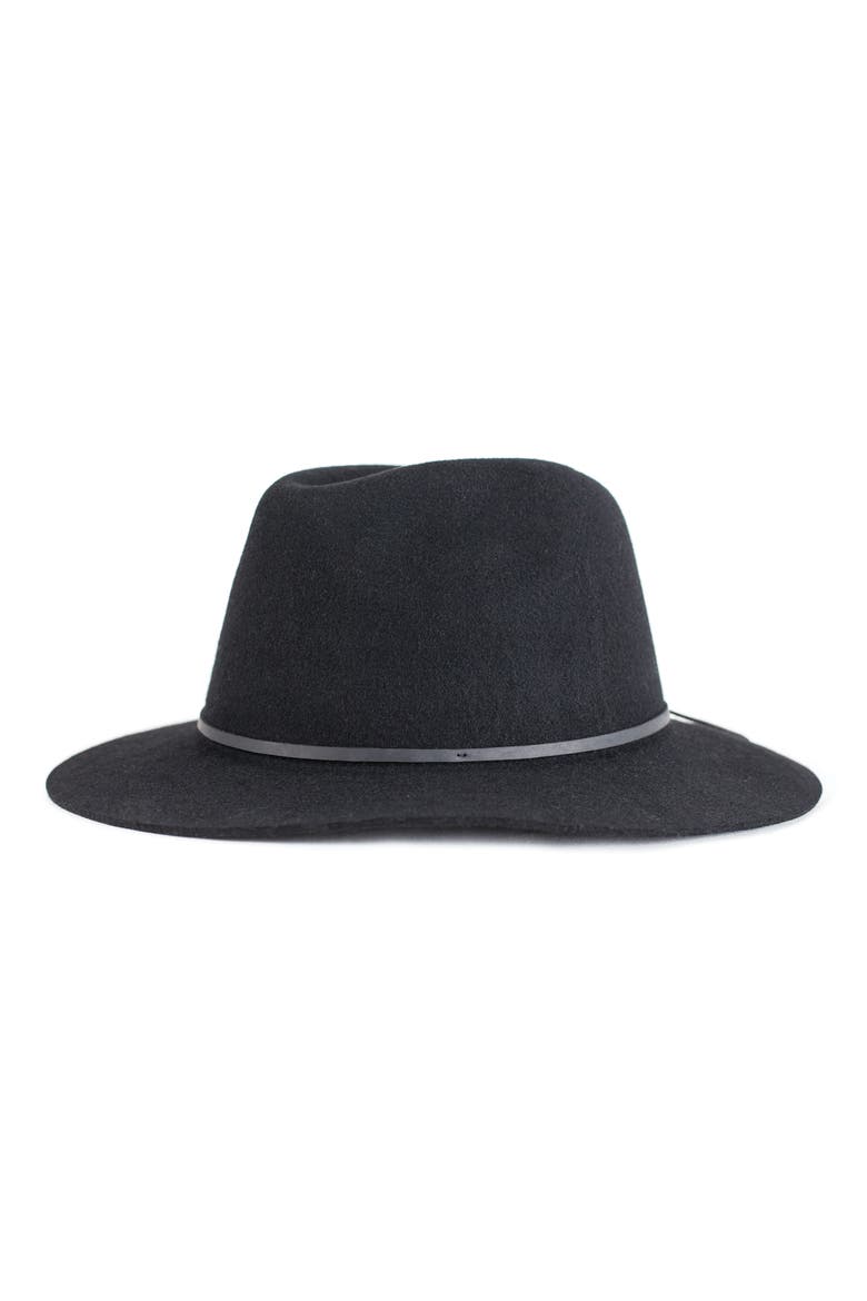 Wesley Wool Fedora, Main, color, BLACK