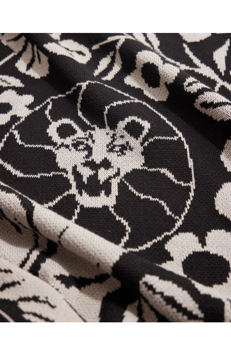 Biquette Imagination Knit Throw Blanket, Alternate, color, Onyx