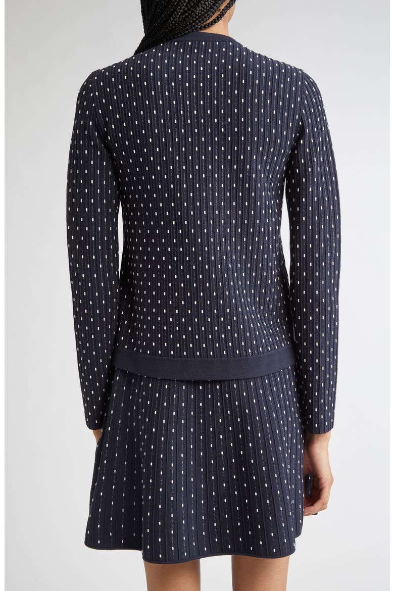 Polka Dot Cardigan, Alternate, color, FANCY BLUE