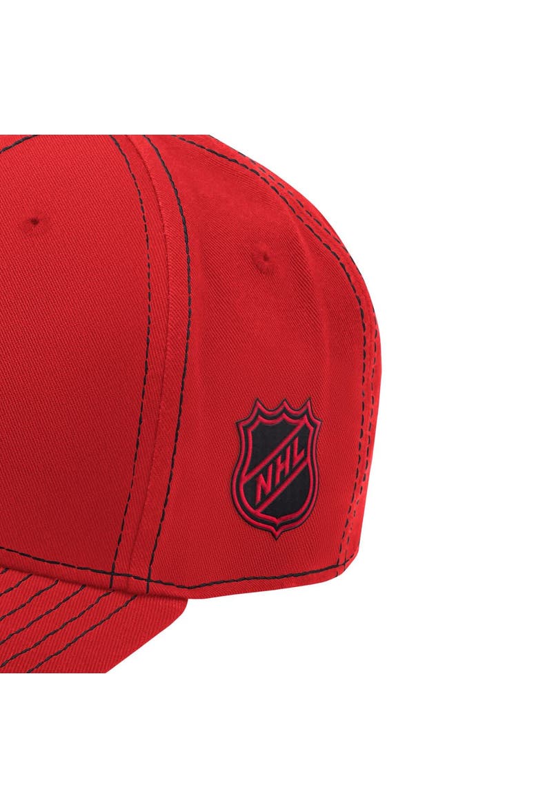 Men's Starter  Red New Jersey Devils Sphere II Curved Starfit Adjustable Hat, Alternate, color, Red