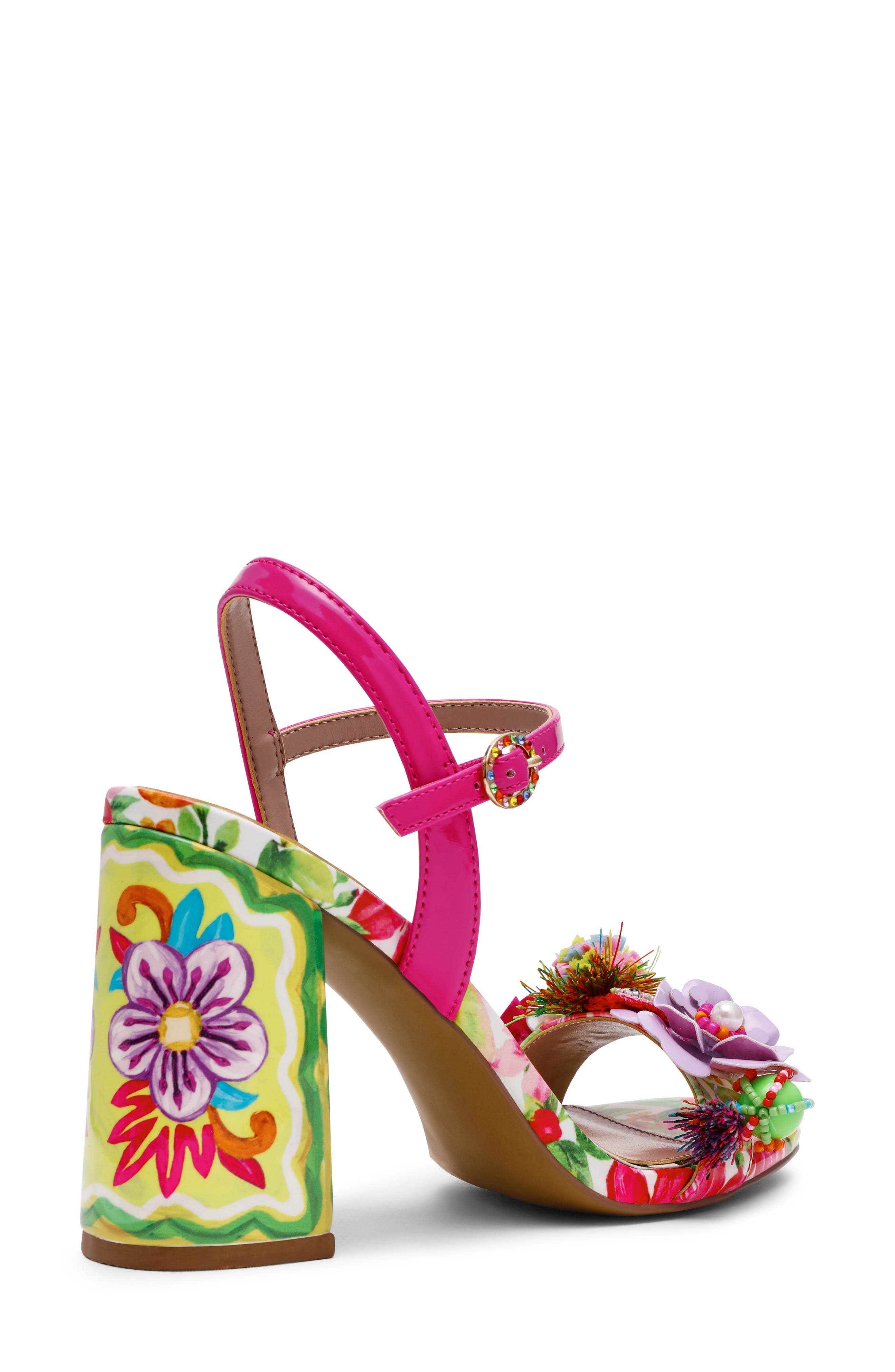 Betsey Johnson Masen Ankle Strap Sandal, Alternate, color, Bright Multi