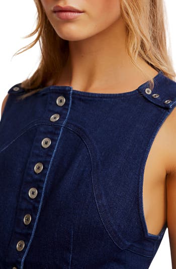 Salone Denim Vest & Shorts Set