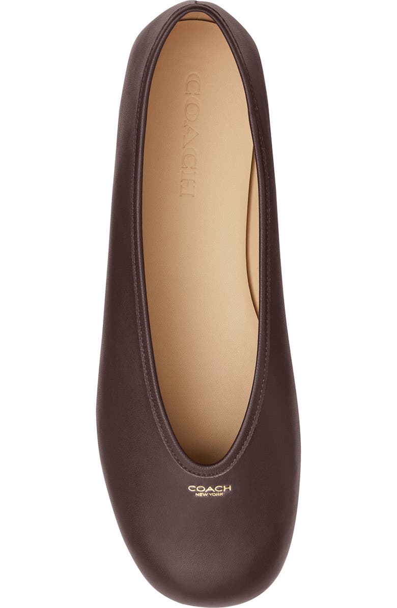 COACH Houston Ballet Flat, Alternate, color, Maple