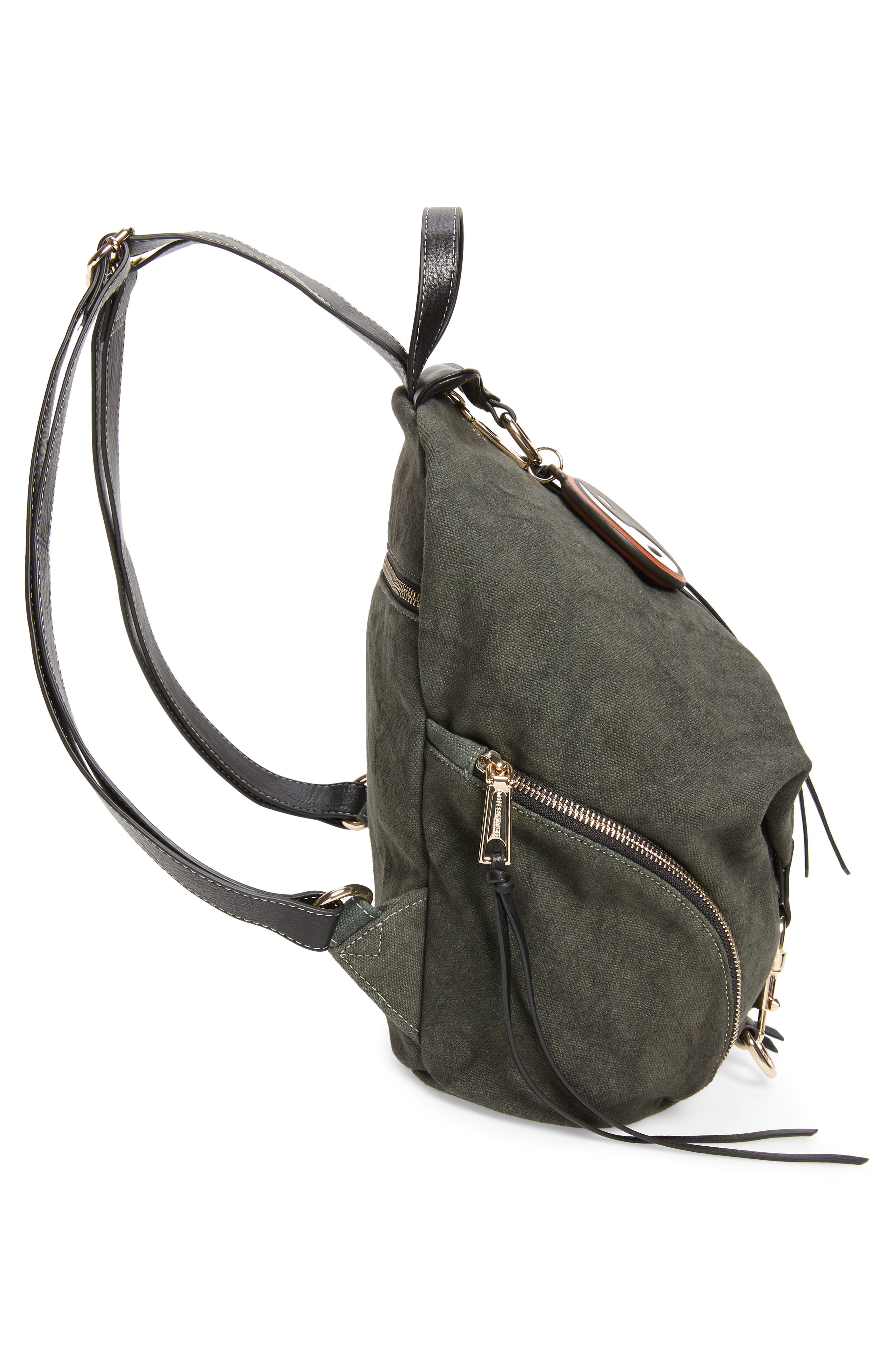 Rebecca Minkoff Julian Washed Canvas Backpack, Alternate, color, 