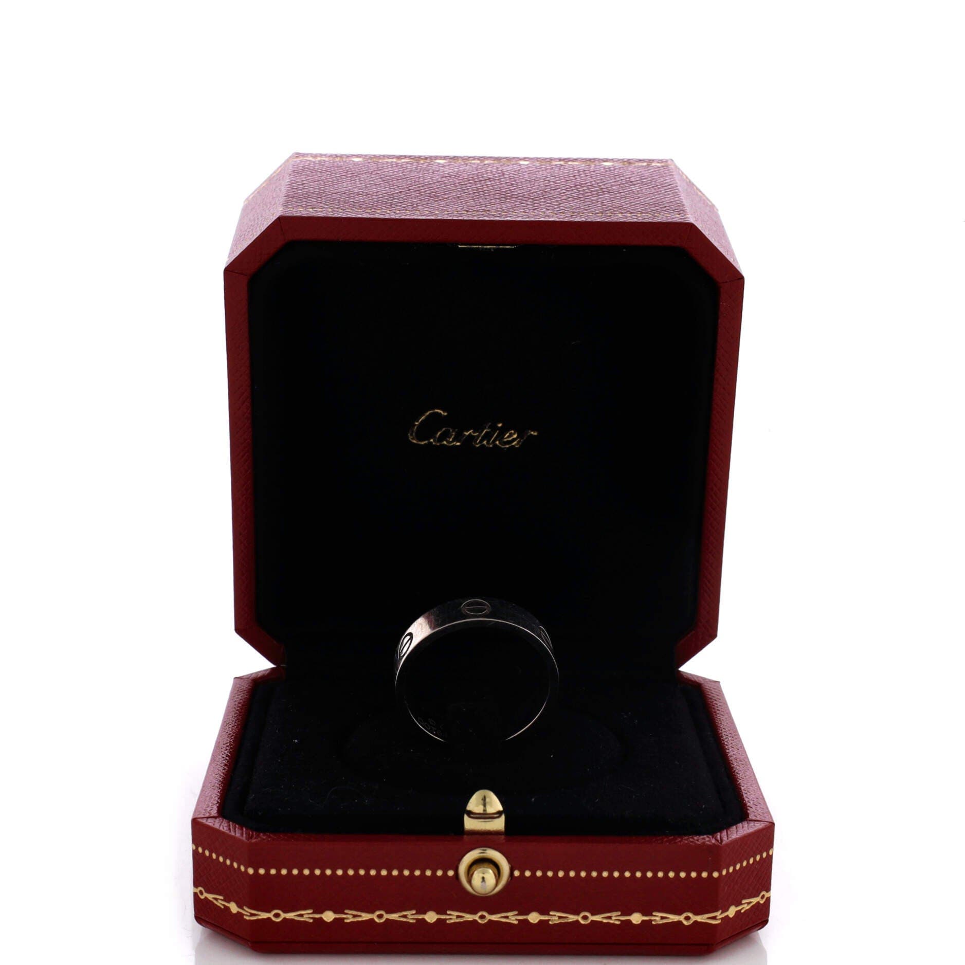 Love Band Ring 18K White Gold, Alternate, color, Metallic Gold