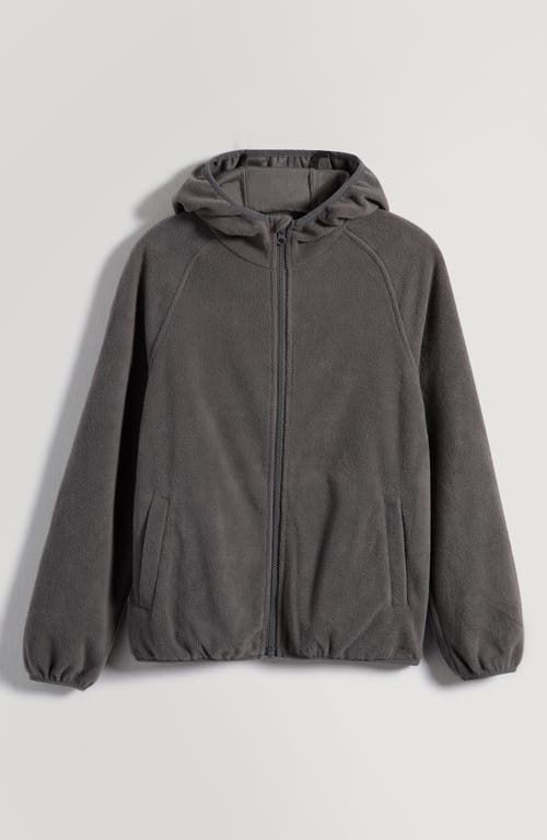 Nordstrom Kids' Convertible Quilted Vest & Zip Hoodie Set In Black