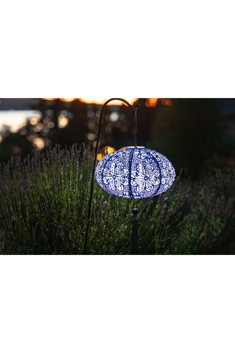 Soji Stella - Tassel Oval - Solar Lantern, Alternate, color, Blue