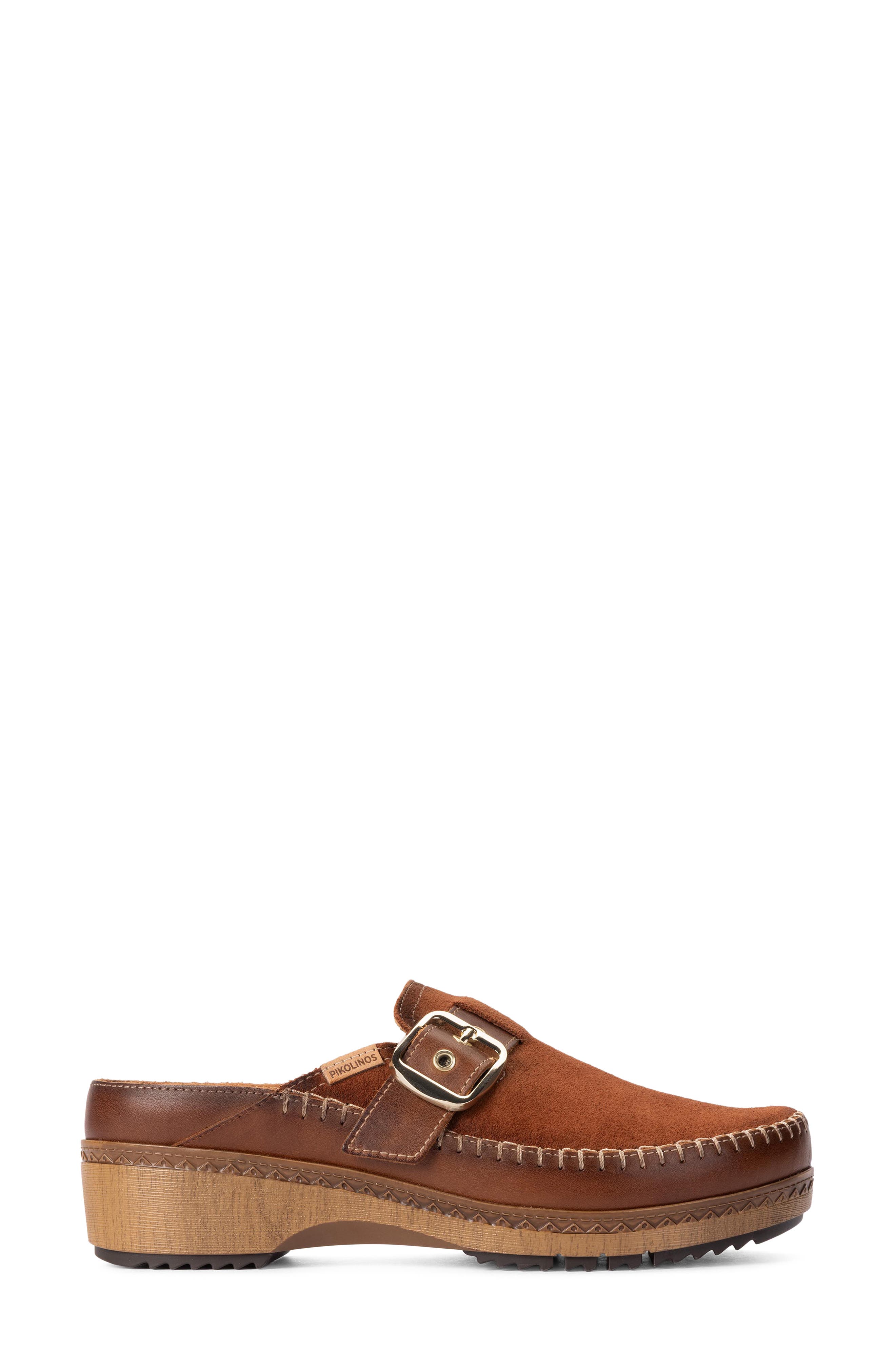 Granada Leather Clog, Alternate, color, COGNAC
