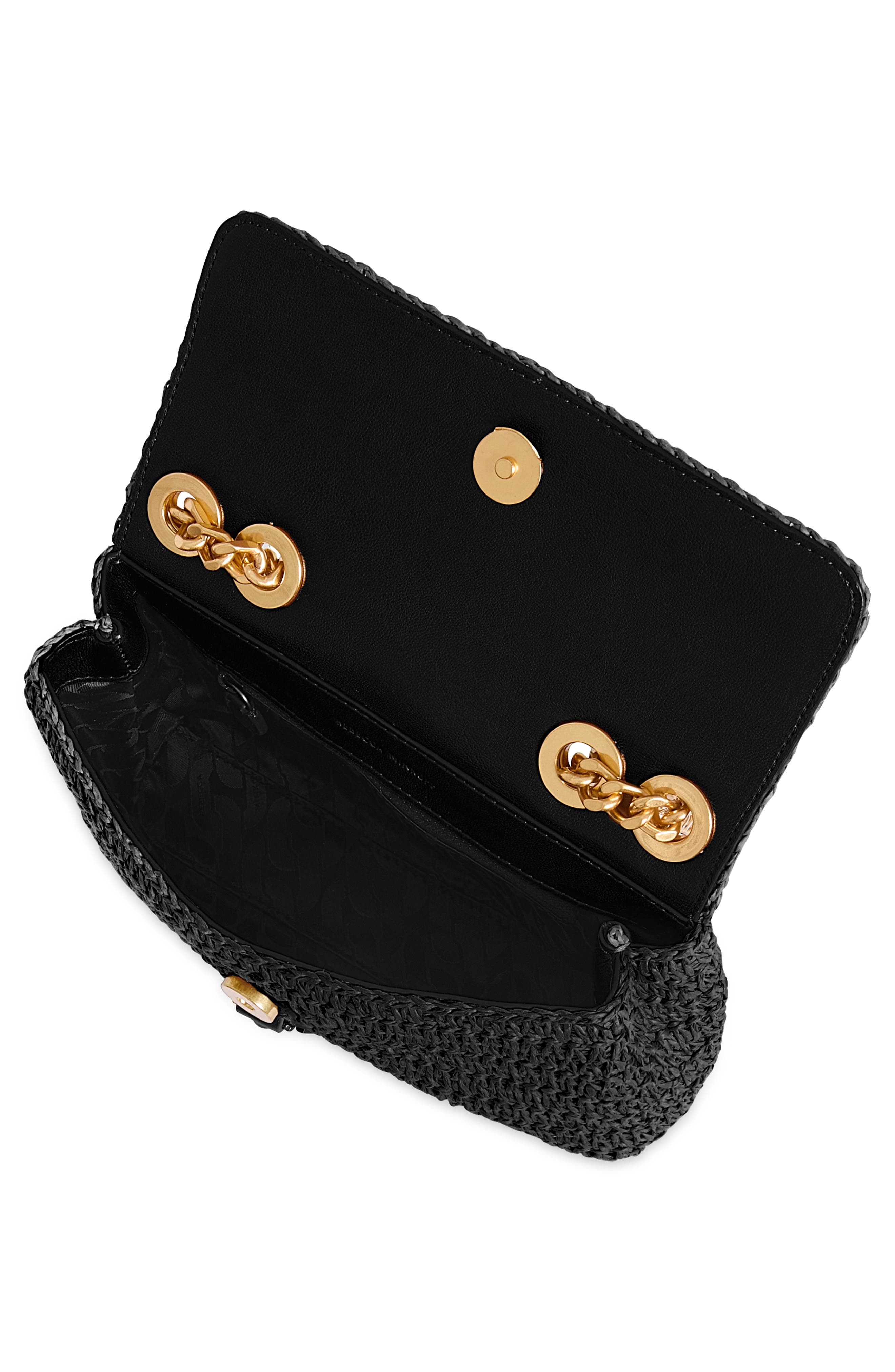 Rebecca Minkoff Small Edie Woven Convertible Crossbody Bag, Alternate, color, 