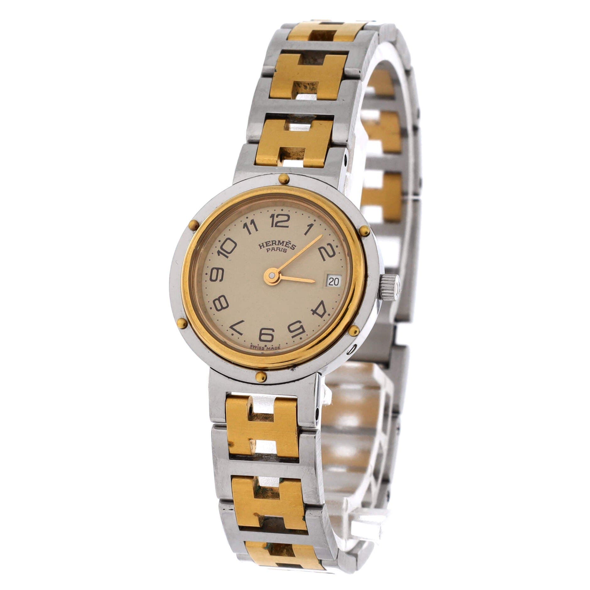 Clipper Quartz Watch Stainless Steel with Plated Metal 24, Alternate, color, Metallic Silver