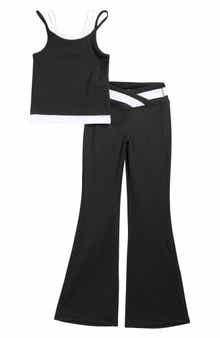 YOGALICIOUS Kids' LunaTex Tank & Flared Leg Pants Set