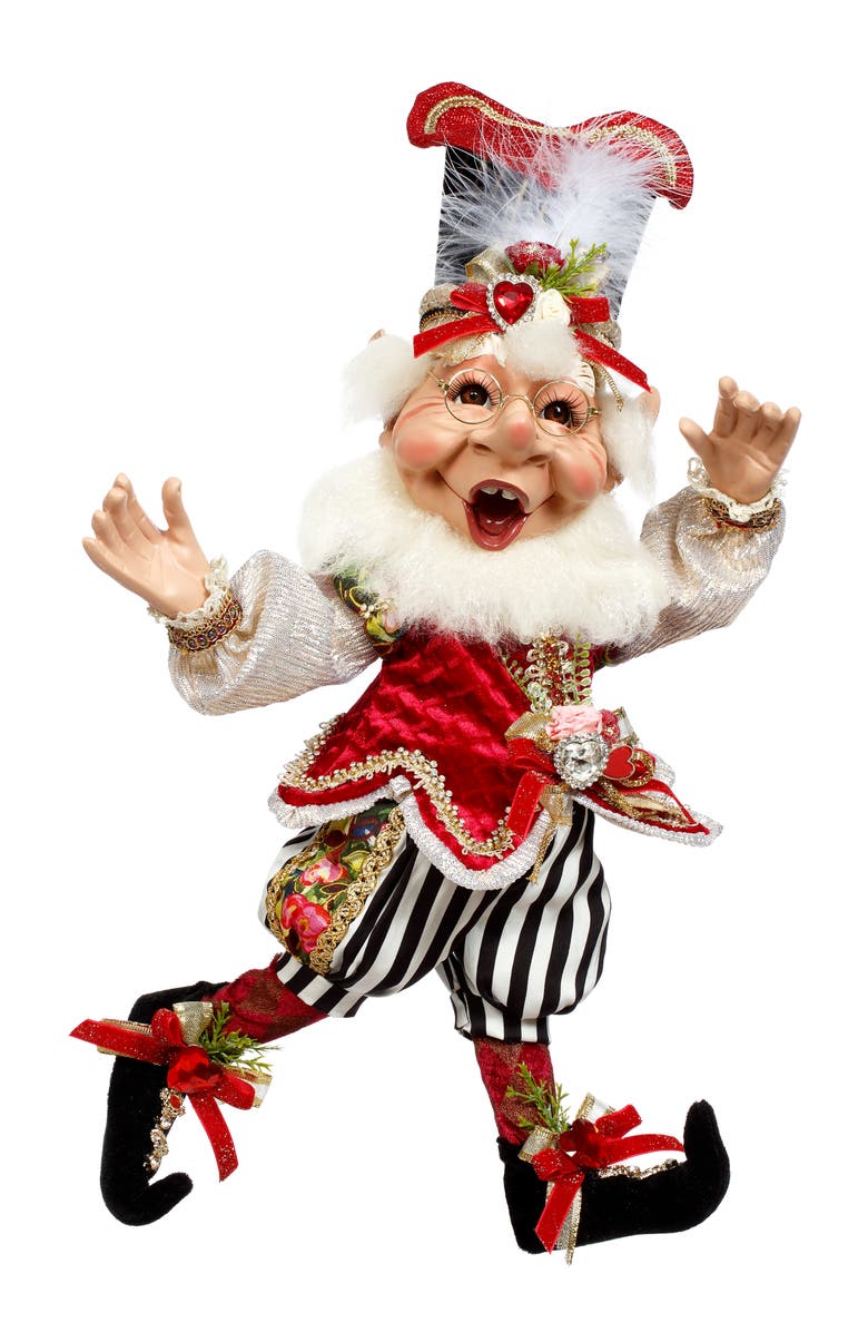 Mark Roberts Forever Love Elf, Medium, Main, color, Red