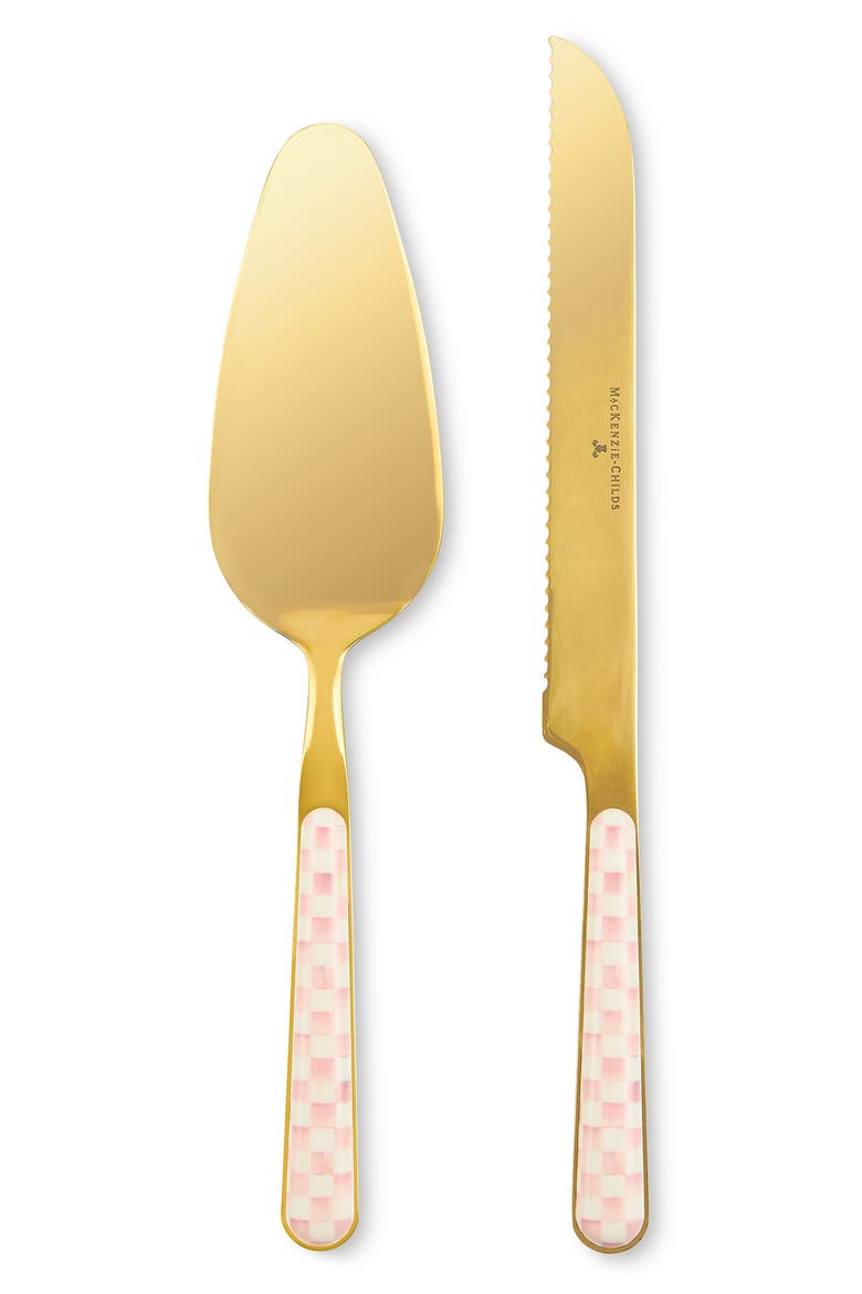 Rosy Check Bistro 2-Piece Cake Serving Set, Main, color, ROSY