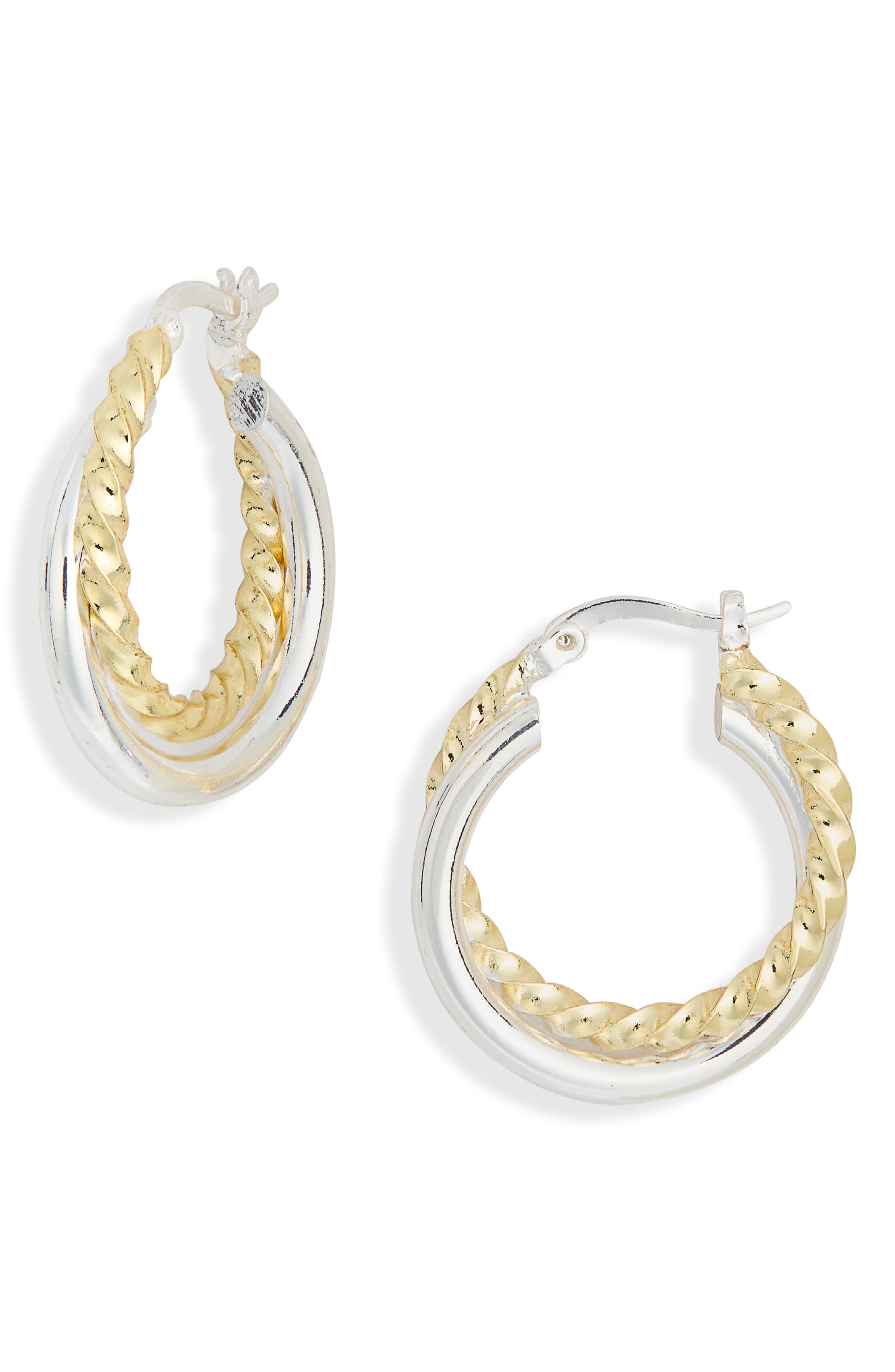 ARGENTO VIVO Double Twisted Hoop Earrings