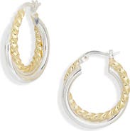 ARGENTO VIVO Double Twisted Hoop Earrings