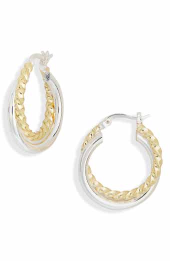Double Twisted Hoop Earrings