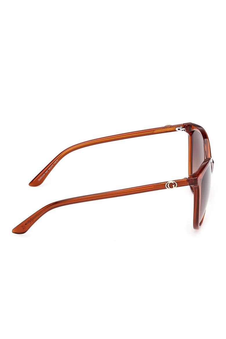 Cat Eye Sunglasses, Alternate, color, ORANGE/ OTHER / GRADIENT BROWN