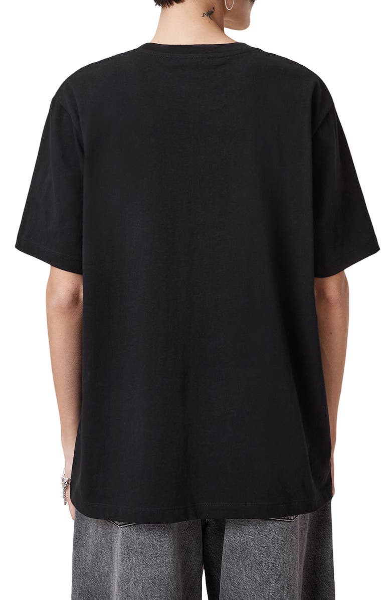 AllSaints Dawn Oversize Cotton Graphic T-Shirt, Alternate, color, 