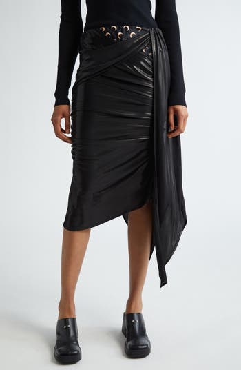 Marine Serre Body Shelter Mixed Print Asymmetric Draped