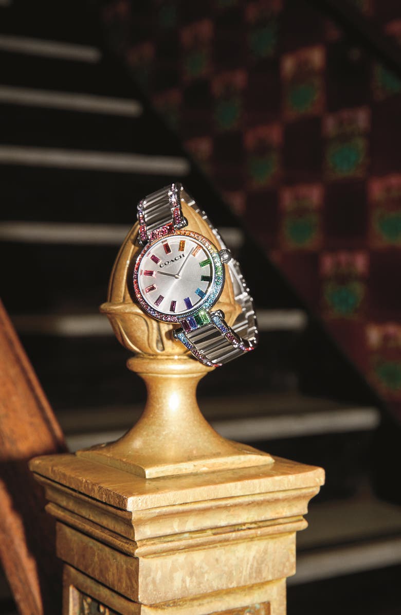 COACH Cary Rainbow Bracelet Watch, 34mm, Alternate, color, 
